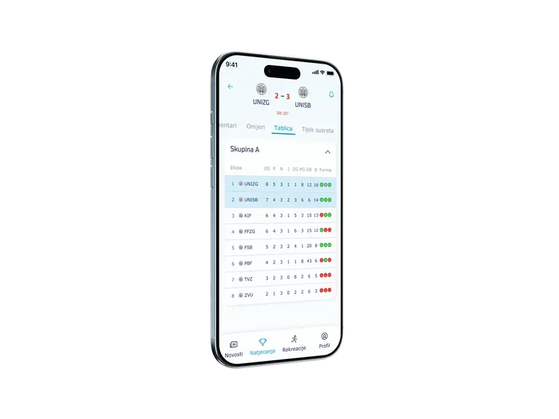 Unisport — screenshot 2